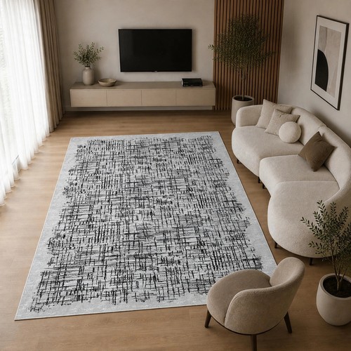 Abstrakt teppich weiß - teppich, schwarz