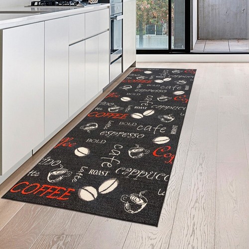 Teppich küche läufer schwarz - teppich,