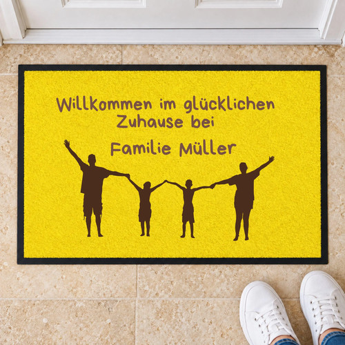 Fußmatte familie - fußmatte,