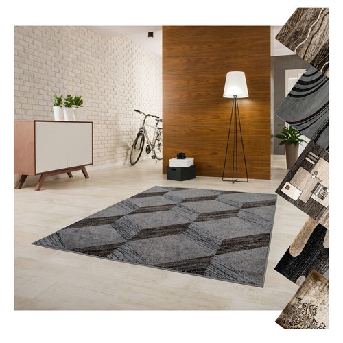 Teppich kurzflor braun - teppich,