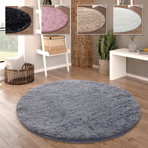 Hochflor teppich rund - hochflor,