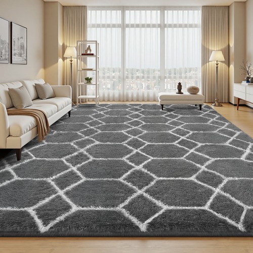 Hochflor teppich wohnzimmer - hochflor,